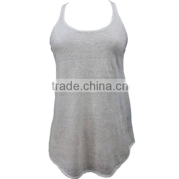 15STC2217 boat neck knit linen dress