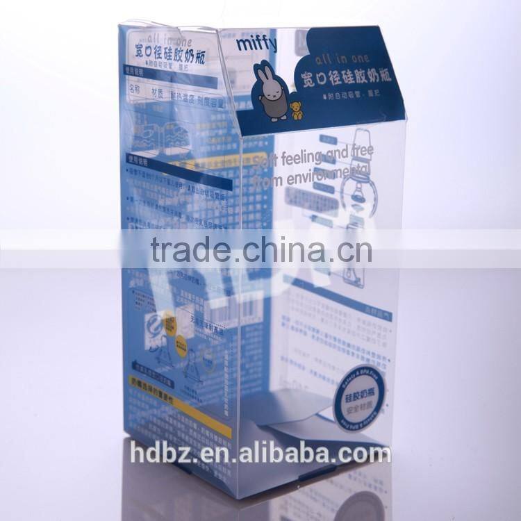 disposable folding cheap clear pvc box wholesale