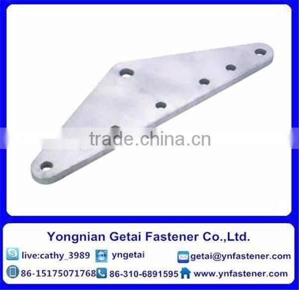 L type yoke connecting plate Hot-Dip Galvanized Steel power fitting with High Quality