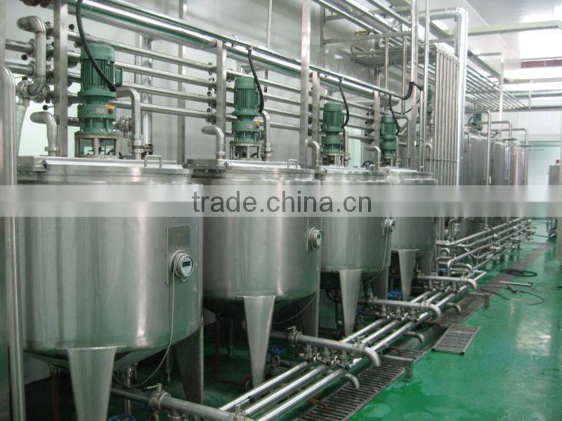 tea leaves extracting or tea powder dissolving tea beverage production line