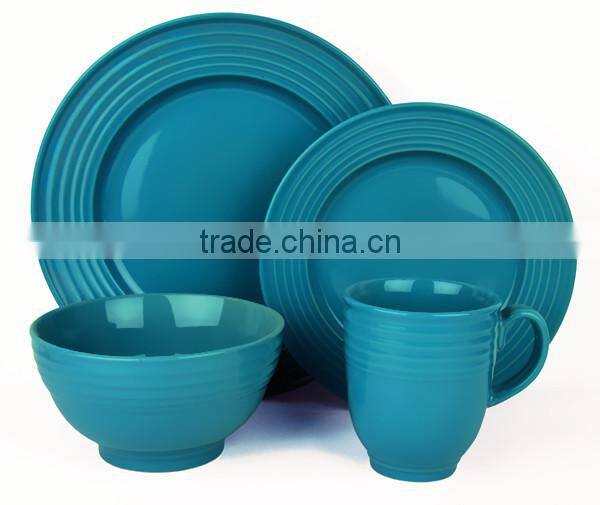 Chinese red 16pcs dinnerware for promotion