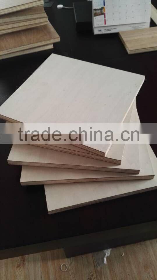 CARB certified unique plywood with two layers MDF protecting from breaking lines painting lines knife lines,consistent color