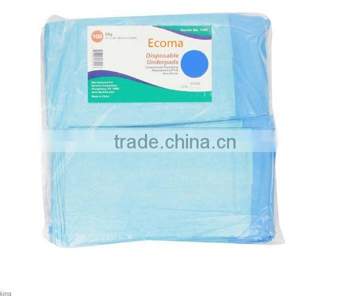 factory offer directly with high quality 100% confirmed 17 inches X 24 inches Disposable Underpad