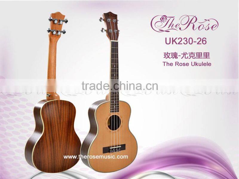 26 inch spruce+rosewood ukulele of high quality(UK230-26)