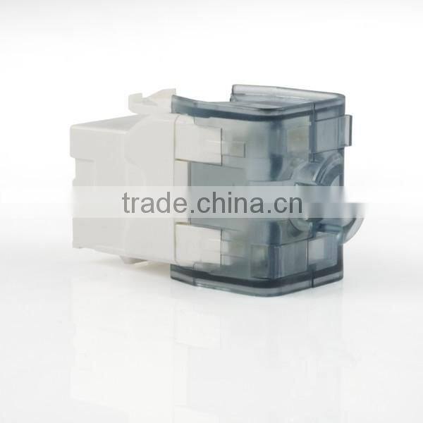 Network Solution Cat 6 UL 180Degree UTP RJ45 Connector Modular Keystone Jack