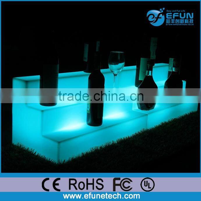 remote control rgb color changing illuminated led wine stand light up bar bottle holder
