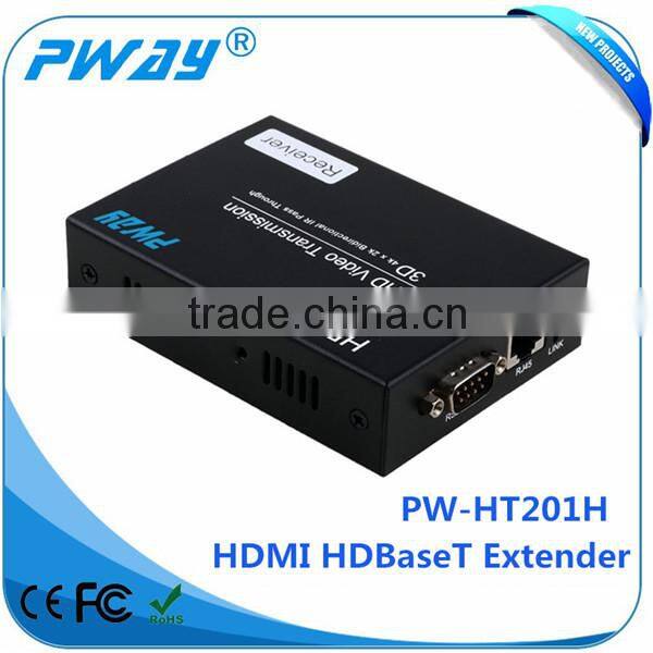 Support RS232 and IR signal bidirectional transmission HD BaseT HDMI extender products