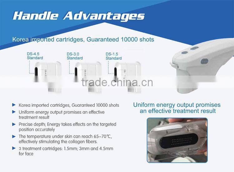 Popular HIFU wrinkle removal and skin tightening beauty equipment