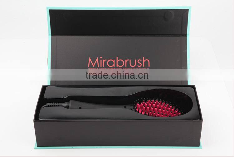 Electric brush hair straightener comb black electric straigh hairbrush