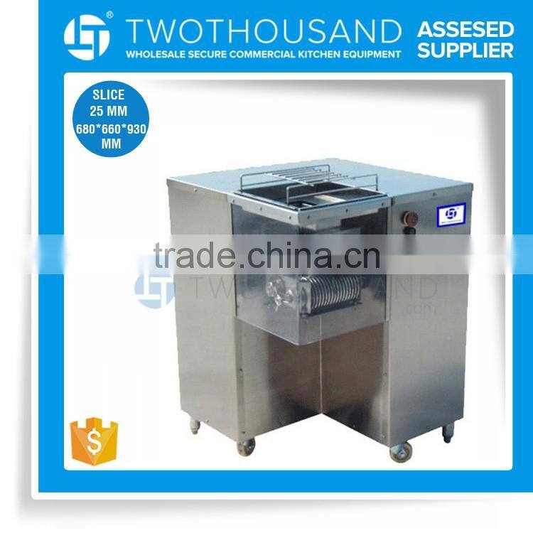 25MM Thickness 800 KG/Hour Fresh Meat Slicer Cutter used for Meat Dicer