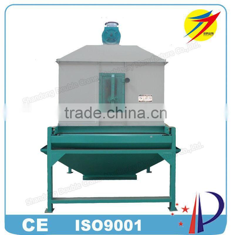 High efficiency cooling machine for feed wood pellet with new design