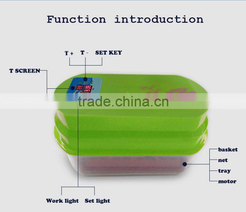WQ-12 Capacity 12 eggs incubator and hatcher from china