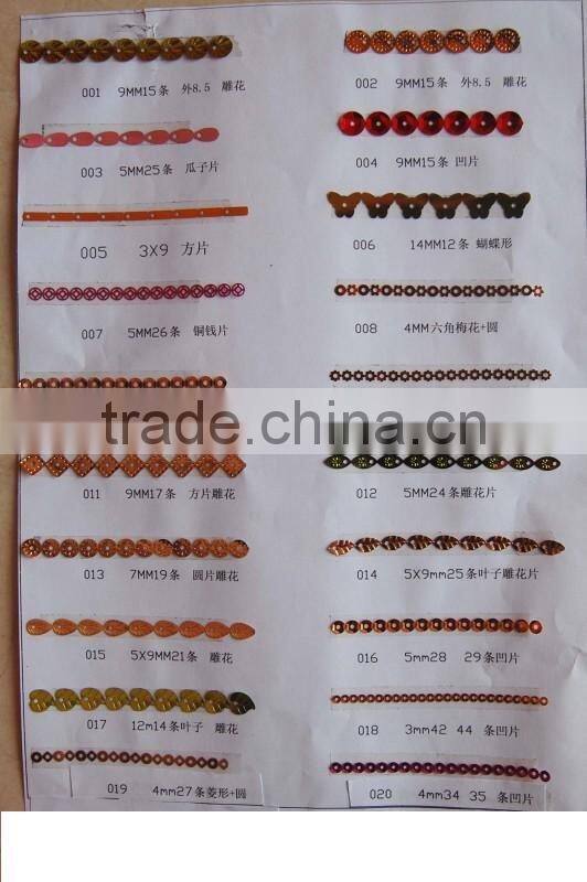 High quality embroidery PET laser Sequins film rolls Spangles rolls