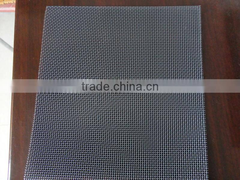 window door security screen/black 316 grade stainless steel security mesh/security window screen