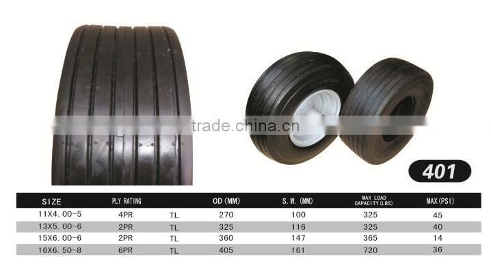 13x5.00-6 lawn mower wheel tubeless golf cart pneumatic