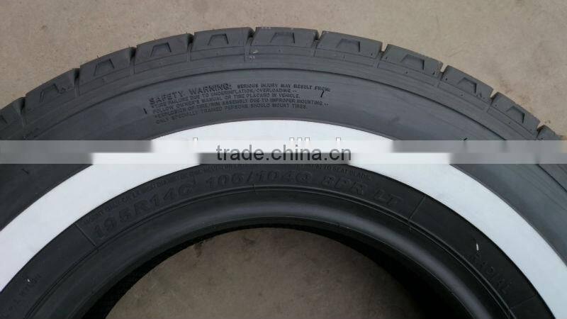 Comforser car Commercial Vehicle Tires,White sidewall tires,195r14c tires
