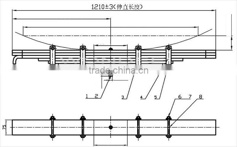 High Quality Trailer parts Factory Trailer Leaf Spring