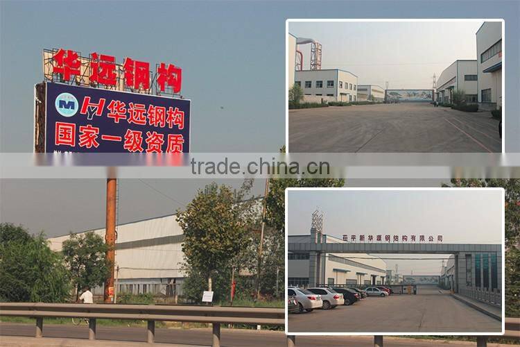 Large span light structural steel exhibition for 4S car shop