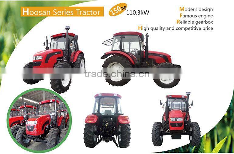 Best price special discount 145hp wheeled tractor small farm tractor