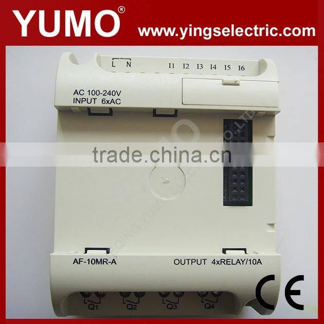 YUMO (AF-10MR-A) low cost mini HMI PLC Programmable Logic Controller