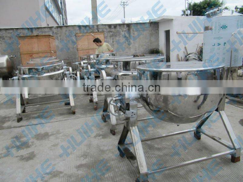 steam heating tilting chicken jacketed kettle/cooking pot