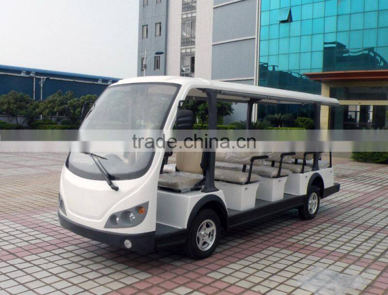 Popular elegant appearance battery operated tourist car electric mini bus