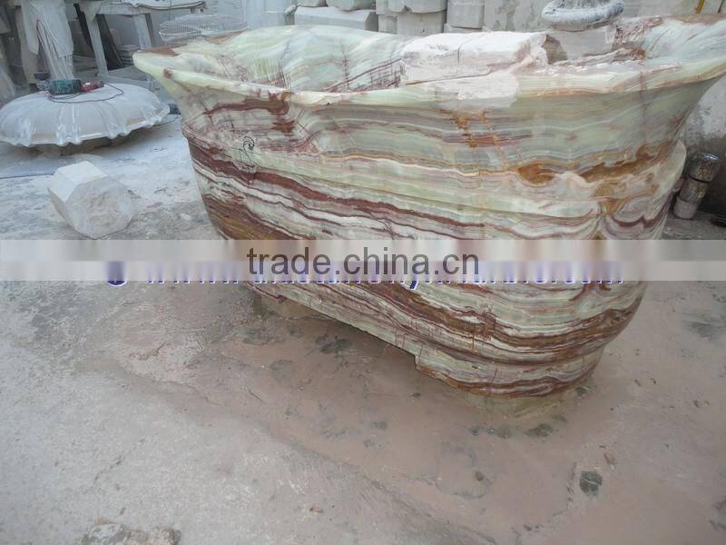 NATURAL COLOR UNIQUE DESIGN ONYX BATHTUBS COLLECTION