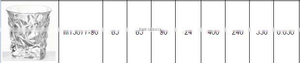 cheap wholesale machine made clear water tumbler cup glass