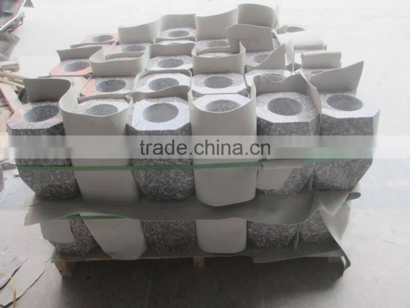 Olive Green Granite tombstone Vase