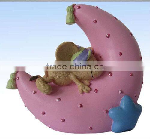 Artificial polyresin piggy coin box