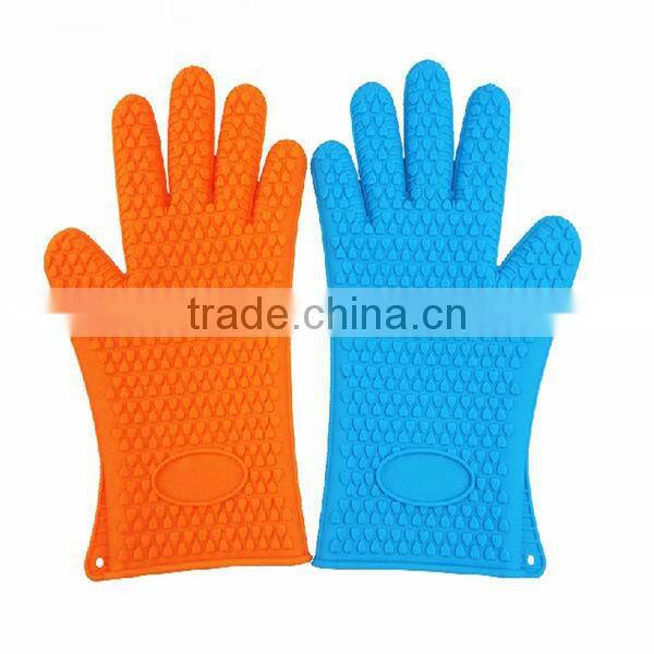 Eco-friendly Five Fingers Bakeware Backing Oven Silicone Gloves