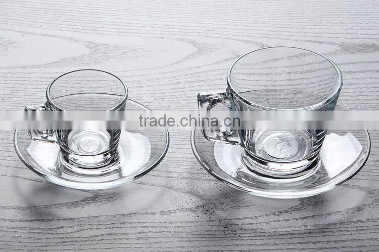 glass tea cup and saucer wholesale turkish coffee set coffee gift set