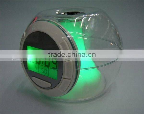Natural sound LCD alarm clock