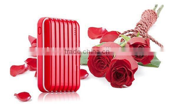 10400mah suitcase design led display dual usb output power bank portable power bank universal phones