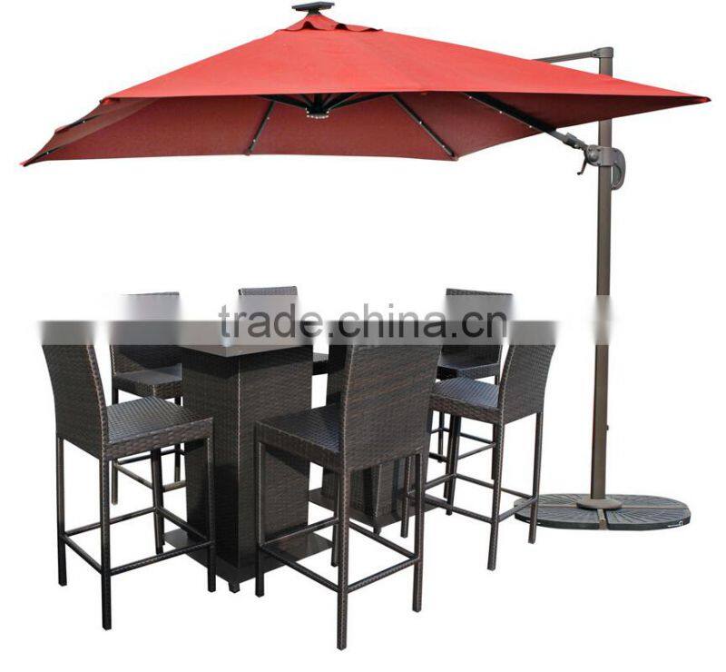 2017 Trade Assurance Hot sale all weather outdoor home wicker rattan low cost bar table set