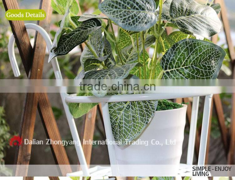 bold hanging basket indoor outdoor plant metal corner hanging flower pot stand