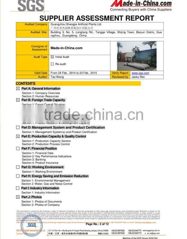 SJLJ013383 artificial succulent plants for wall / wedding / hotel decoration