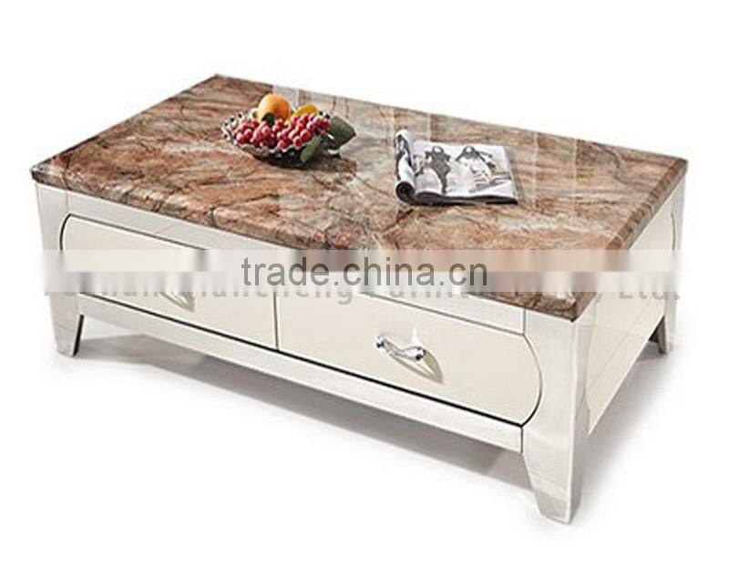 Living Room TV Stand Fireplace Marble Top