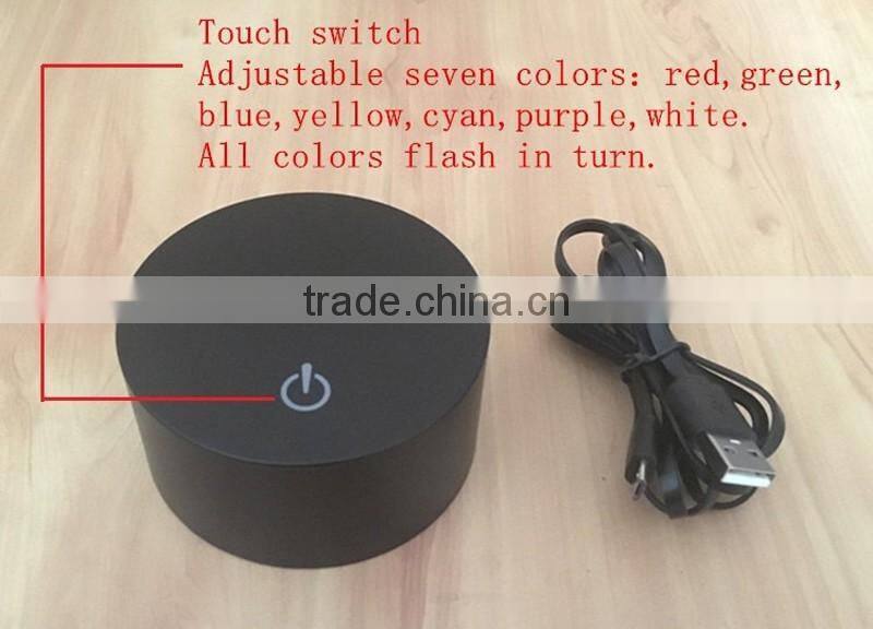Alibaba com 5mm thick 3D acrylic Mood lamp 3D LED night light