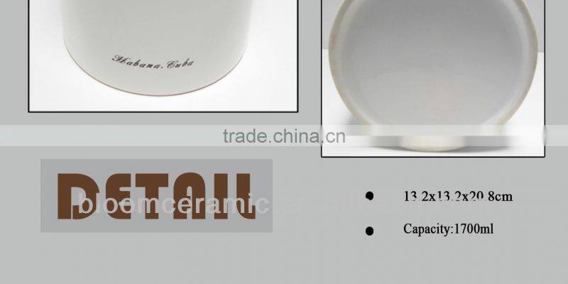 Wholesale decal coffee canister