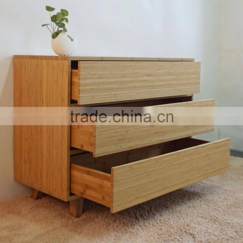 Bamboo material simple style modern kitchen cabinet