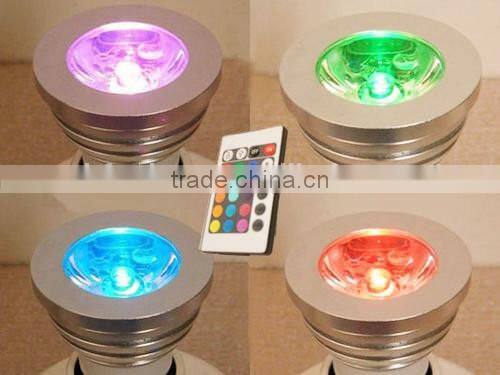 3W RGB led spotlight with remote control