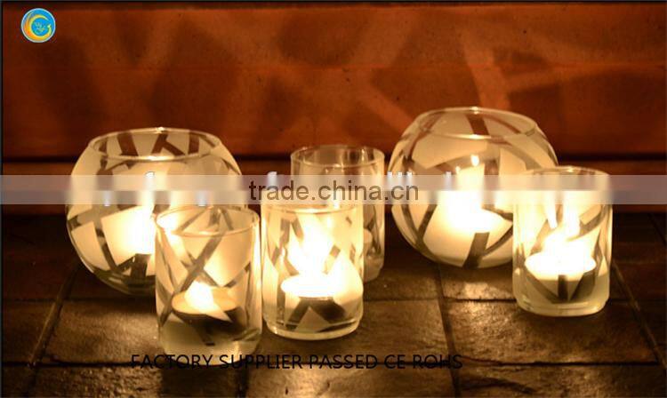 Polygon votive candle jars