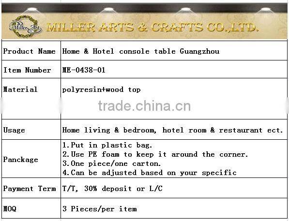 Antique reproduction console table for living room/hotel ME-0438-01