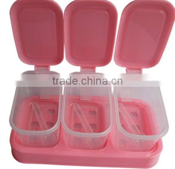Plastic Condiment Dispenser Set For kitchen Seasoning Bottle