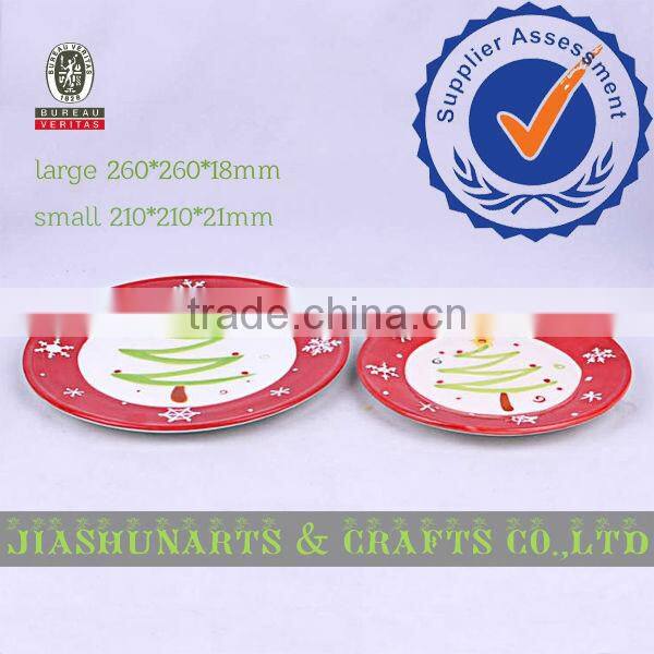 2016 Christmas Tree Pattern Ceramic Fruit dishes