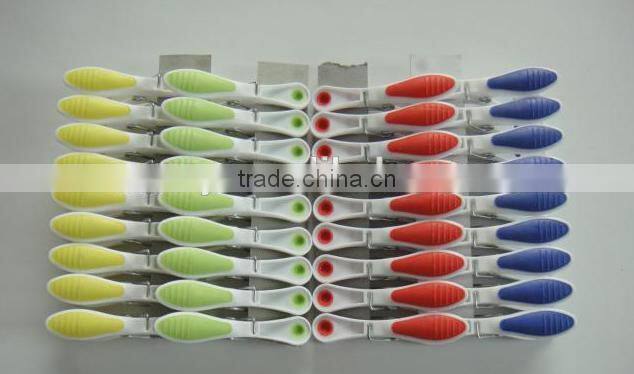 plastic colourful clothes hangers Plastic clothespin/clothes peg/clothes clip