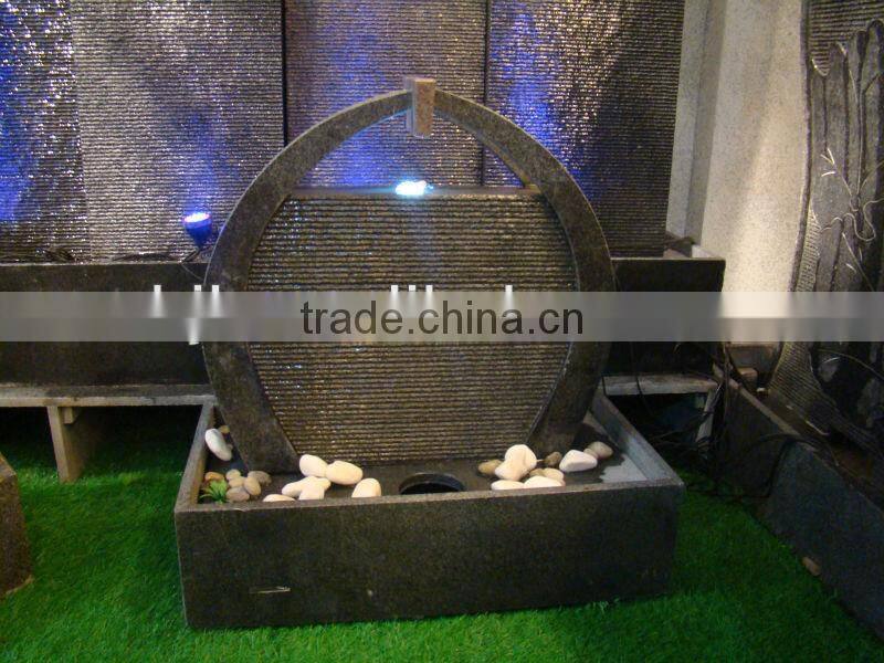 stone fountain outdoor waterfall with led light wholesale garden supplies