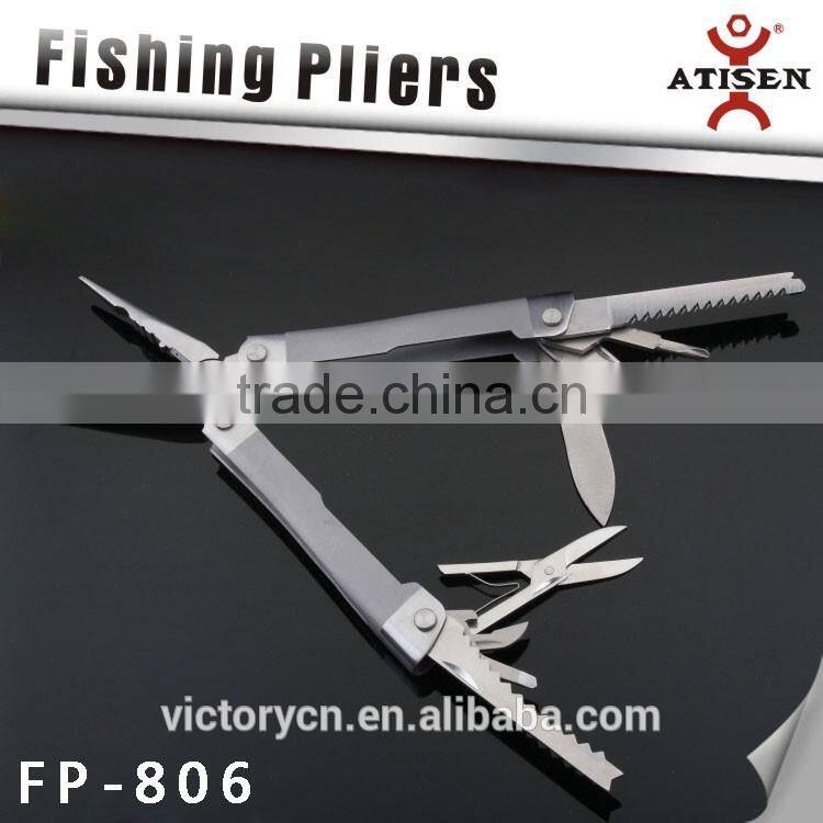 Wholesale 420 Stainless Steel Multifunctional Fishing Pliers Folding Scissor Outdoor Tools