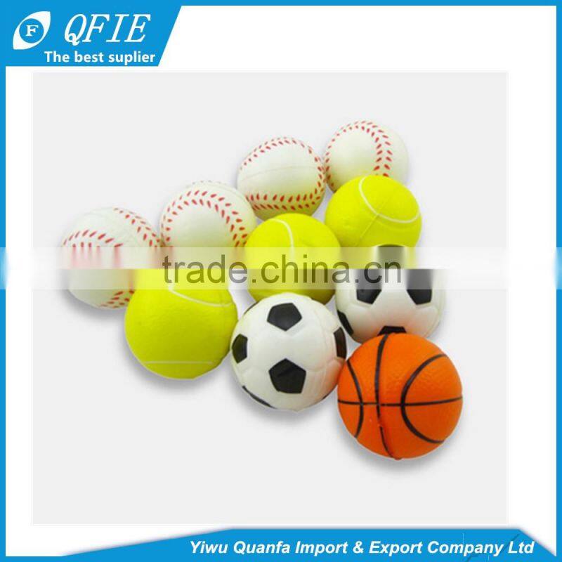 High quality 5cm soft foam PU emoji anti stress ball for promotional toys